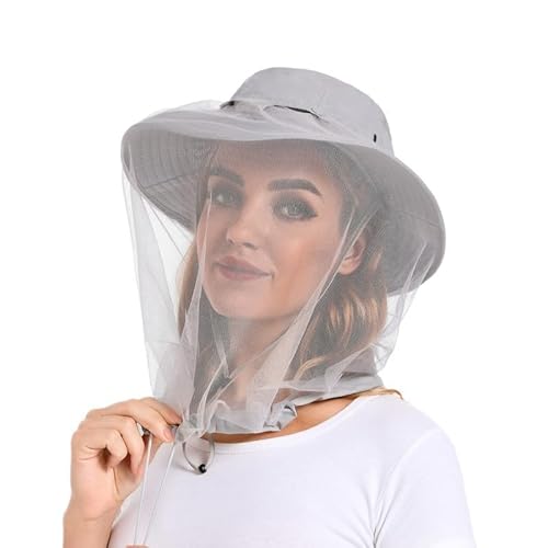 Moskitonetz Kopfschutz Hut - Damen Und Herren Moskito Hut, 100% Nylon + Polyester Netzgewebe, LSF 50+ Sonnenschutz Moskitonetz Kopfschutz Hut - Damen Und Herren Moskito Hut, 100% Nylon + Polyester Netzgewebe, LSF 50+ Sonnenschutz von Sundonix