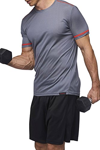 SUNDRIED Männer Training T-Shirt Ultimate Premium-Workout Fitness Kleidung (Gray, M) von SUNDRIED