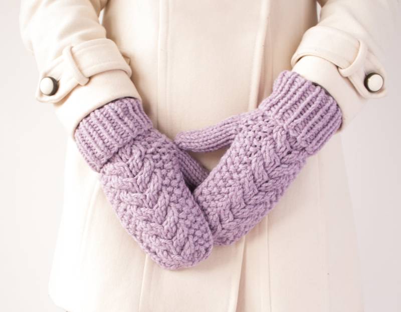 Fäustlinge - Individuell Gestrickte Handschuhe Winter Handwärmer Für Sie Handgestrickte Chunky Der Frauen von SundriesModern