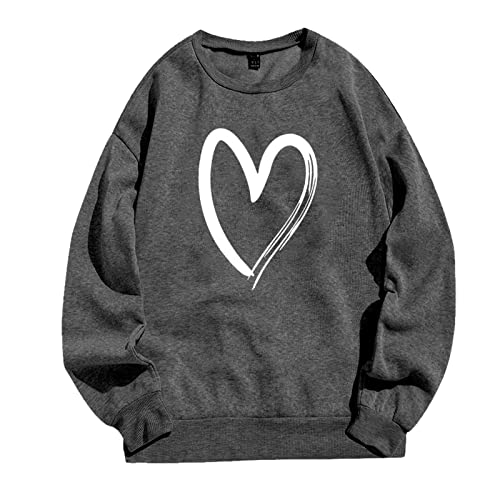 Sunfashion Damen Pullover Lang,Damenpullover Baumwolle Damen Pullover Herbst Hoodie Oversize Hoodie Damen Langen Ärmeln Für Frauen Sweatshirts Kapuzenpullover Damen Fleece Weißes Sweatshirt Damen Pul von Sunfashion