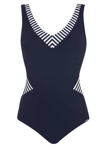 Sunflair Damen Basic Badeanzüge, Blau (Nachtblau 30), 46 (Herstellergröße: 46B) von Sunflair