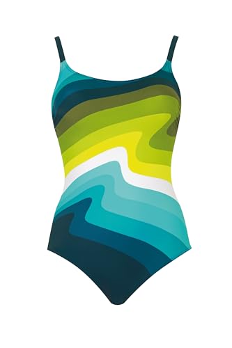 Sunflair Badeanzug bunt schwarz stylisch Strandmode recycelt verstellbare Träger von Sunflair