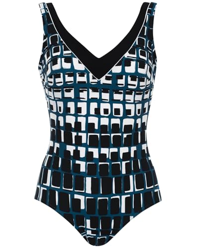Sunflair Badeanzug mit Halbcorsage und Softcups schwarz-weiß 44 B von Sunflair