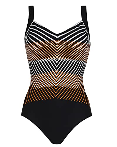 Sunflair Badeanzug mit Softcups und Shapewear schwarz/braun 42 C von Sunflair