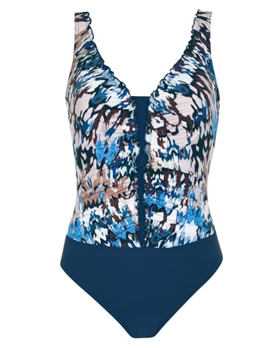 Sunflair Badeanzug mit Softcups und tiefen Rücken blau 46 F von Sunflair