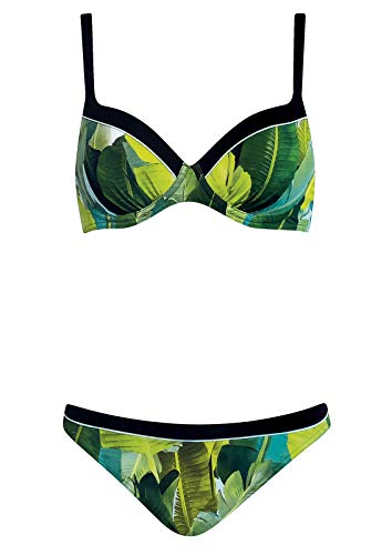 Sunflair Bikini 62.40, schwarz/grün, Größe 36C von Sunflair