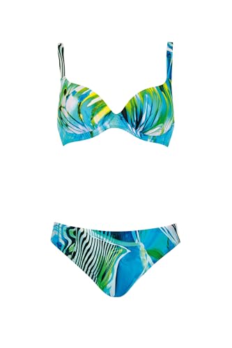 Sunflair Bikini Multicolor Zweiteiler Set mit Softschalen Bügel verstellbare Träger schmaler Slip von Sunflair