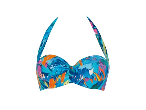 Sunflair Mix and Match Bikini Top Multicolor Bandeau Neckholder Oberteil mit Softschalen Bügel verstellbare Träger von Sunflair