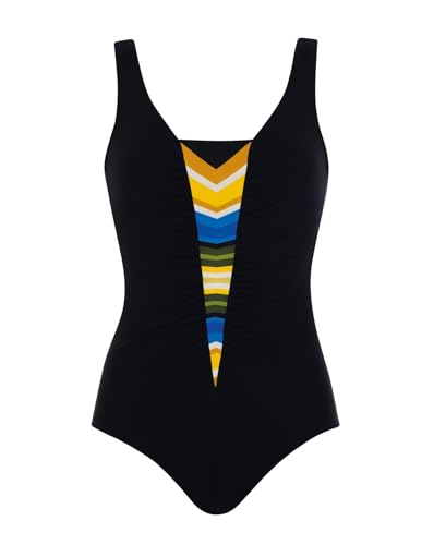 Sunflair Shapewear Badeanzug mit Stützfutter schwarz/Multicolor 50 F von Sunflair