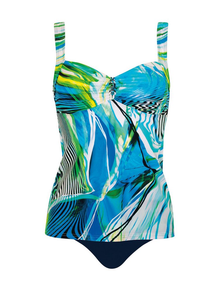 Sunflair Tankini Beach Basic Blue & Green Tankini mit Softcups und Multifunktionsträger von Sunflair