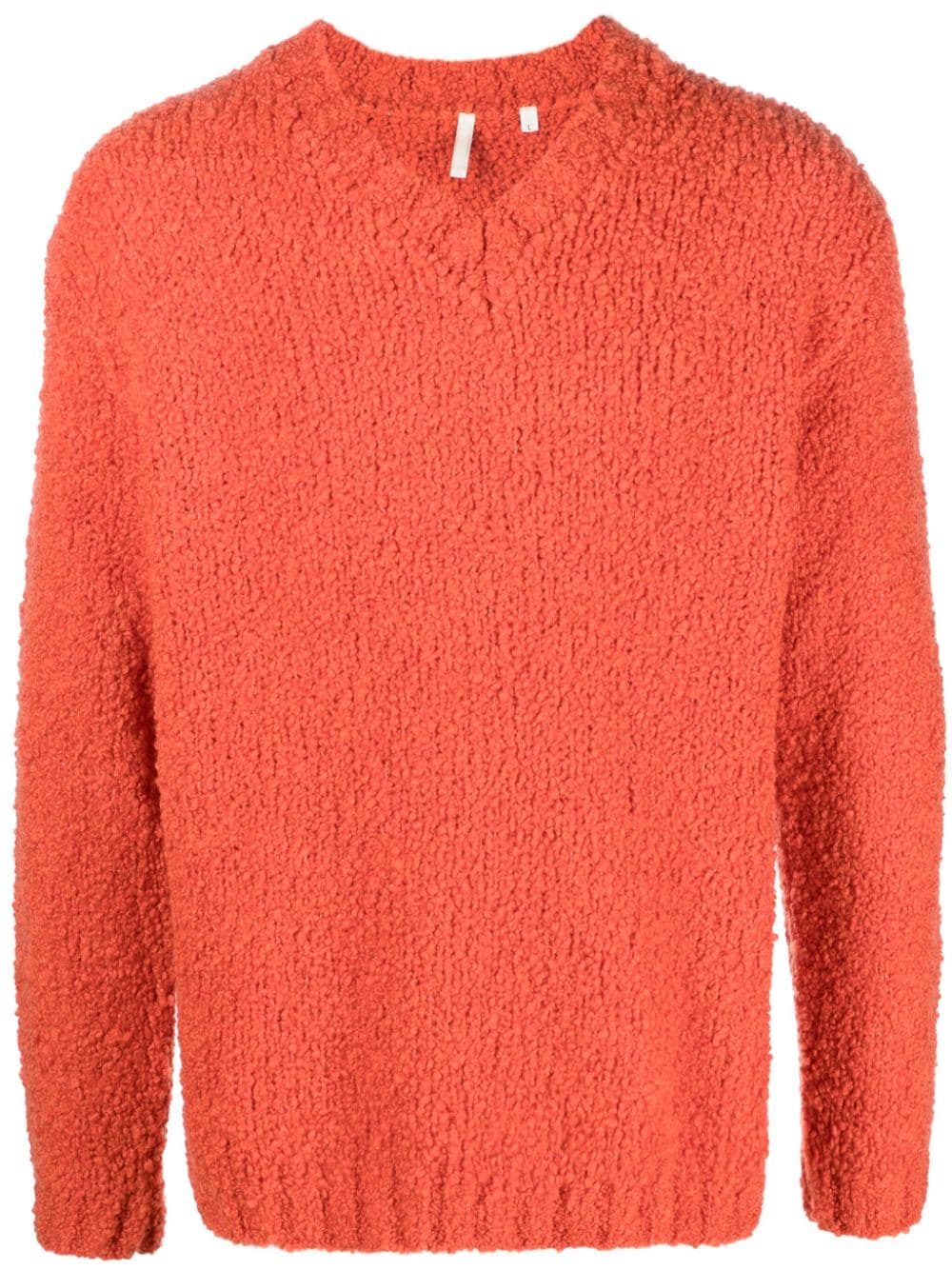 Sunflower Aske Pullover mit Fleece-Struktur - Orange von Sunflower