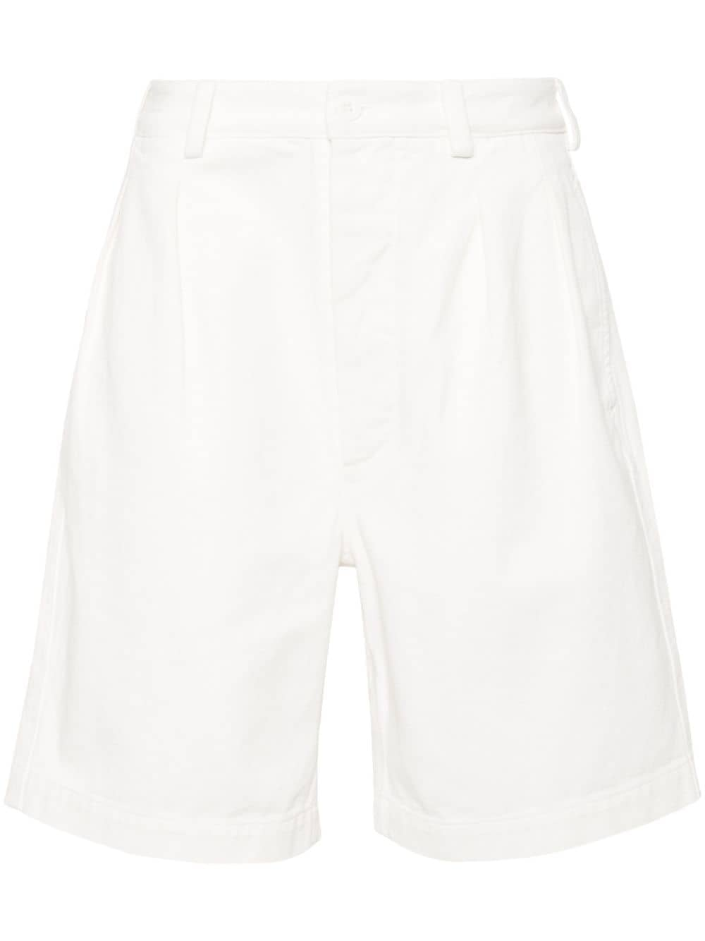 Sunflower Twill-Shorts mit Falten - Weiß von Sunflower