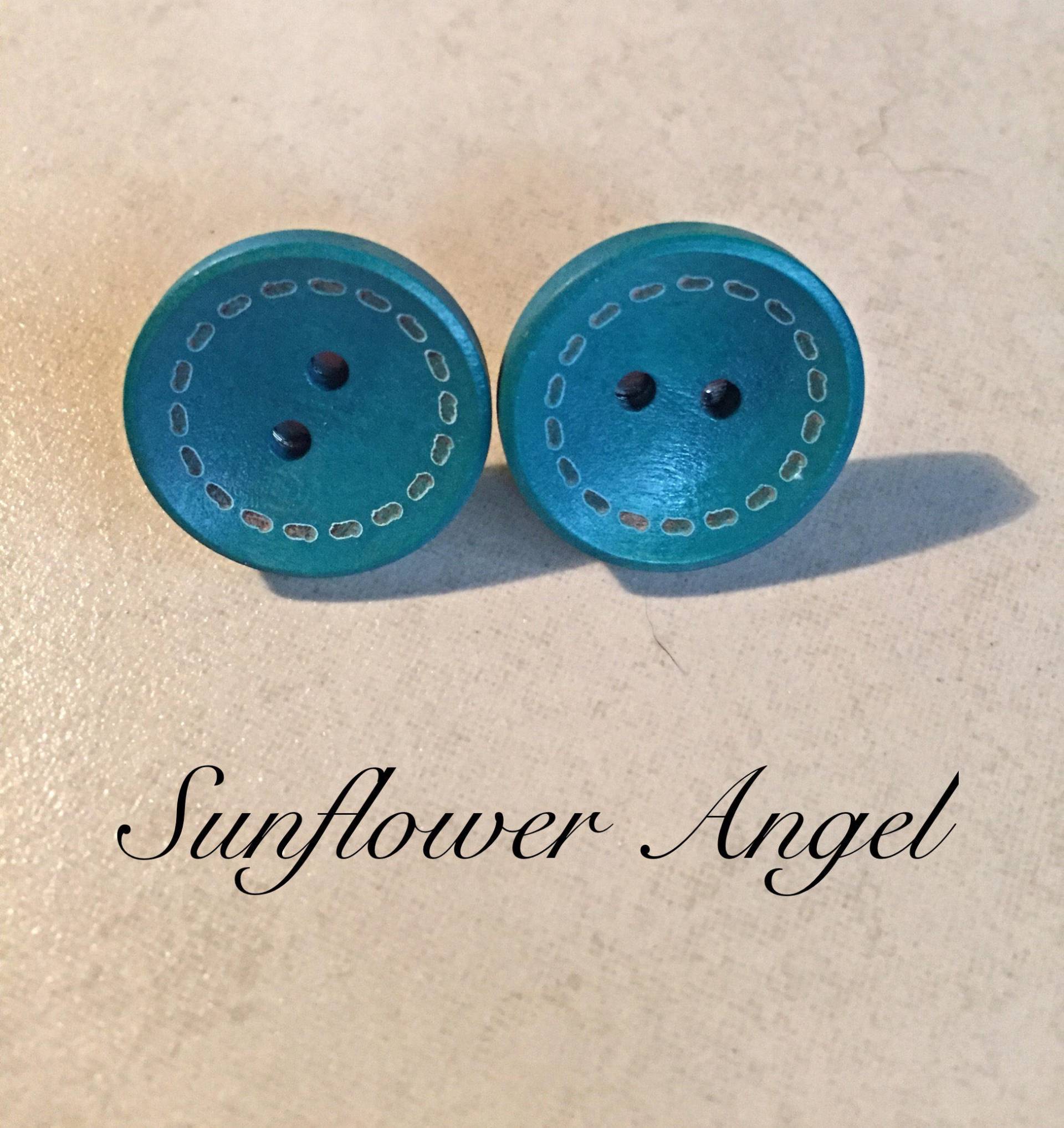Niedliche Boho Hippie, Naturholz Herz Ohrstecker Niedliche Boho Hippie, Naturholz Herz Ohrstecker von SunflowerAngelUK