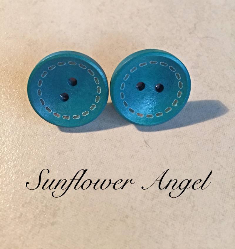 Niedliche Boho Hippie, Naturholz Herz Ohrstecker Niedliche Boho Hippie, Naturholz Herz Ohrstecker von SunflowerAngelUK