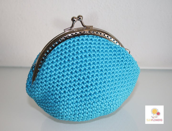 Baumwolle Münze Geldbörse Baumwolle Münze Geldbörse von SunflowersCrochet