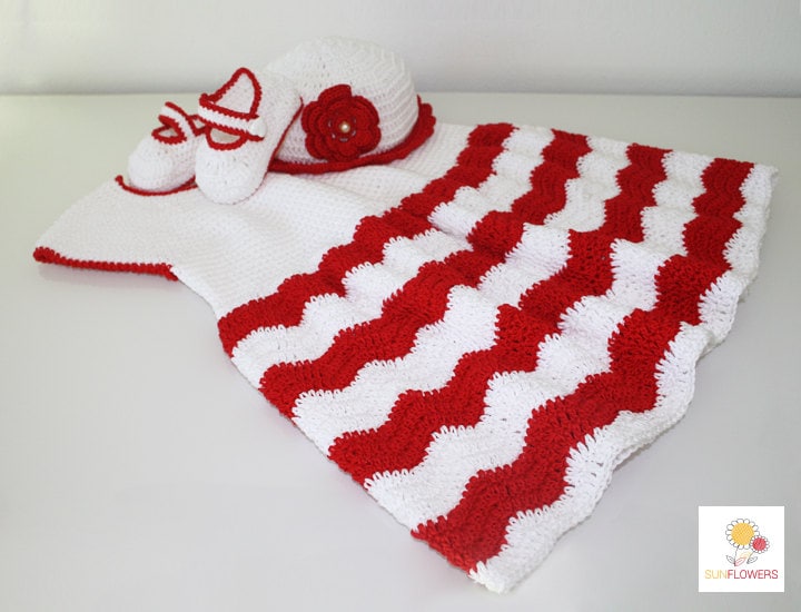 Handgemachte Gehäkelte Baby-Outfit - Geschenk-Idee von SunflowersCrochet