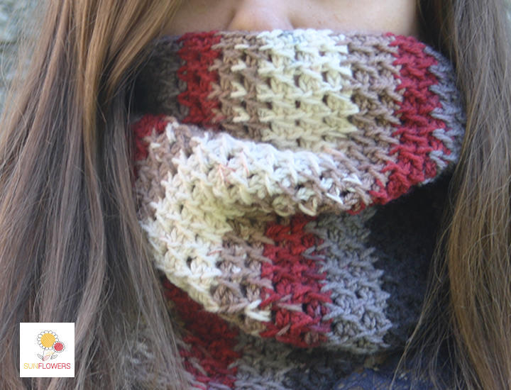 Handgemachte Gestreifte Schal von SunflowersCrochet