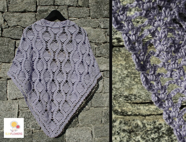 Handgemachte Häkeln "Pineapple" Schal, Handgemachte Schal von SunflowersCrochet