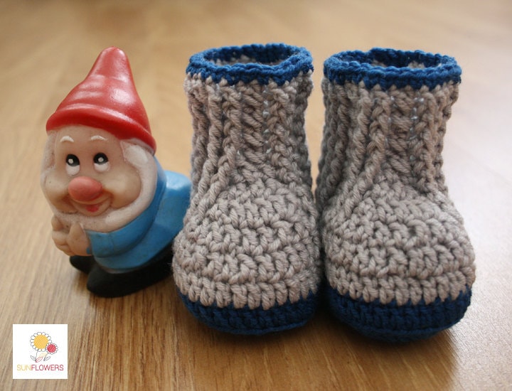 Wolle Baby Booties, Häkeln, Handarbeit-Häkeln, Geschenkidee Babyboots von SunflowersCrochet