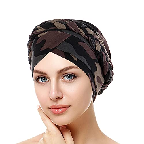 Beanie Mützen Damen Chemo Sommer Eleganter Kopftuch Weich Slouch Turban Kopfbedeckungen Kop Wraps Beanie Mütze Longbeanie Islamischen Atmungsaktiv Sonnenmütze Für Haarverlust Chemo von Sunggoko