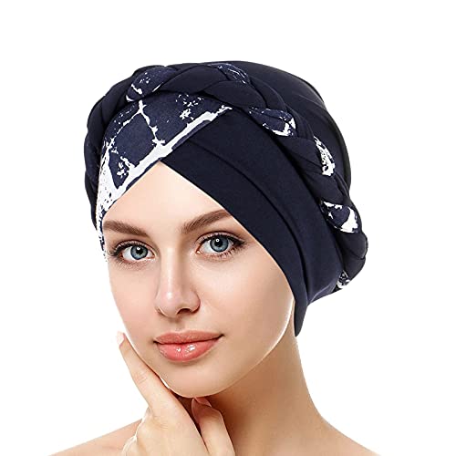 Beanie Mützen Damen Chemo Sommer Eleganter Kopftuch Weich Slouch Turban Kopfbedeckungen Kop Wraps Beanie Mütze Longbeanie Islamischen Atmungsaktiv Sonnenmütze Für Haarverlust Chemo von Sunggoko