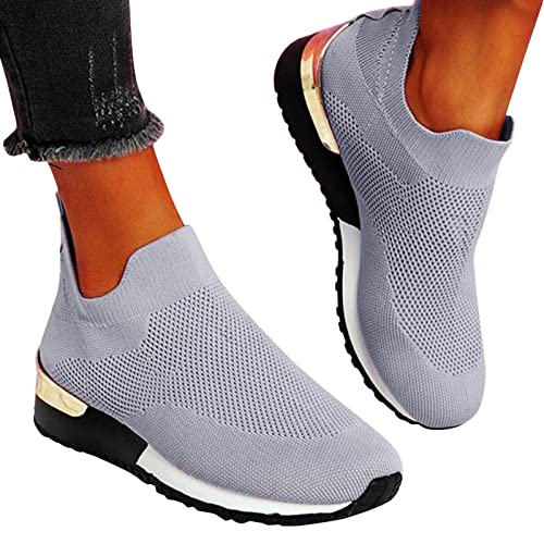 Sunggoko Sneaker Damen Schwarz 40 rutschfeste Sale Plateau Shoes Sportschuhe Freizeitschuhe Gym Frühling Meladen Turnschuhe Laufschuhe Damenschuhe Bequeme Leistungsstarke Wmshoes Sneakers Schuhe von Sunggoko