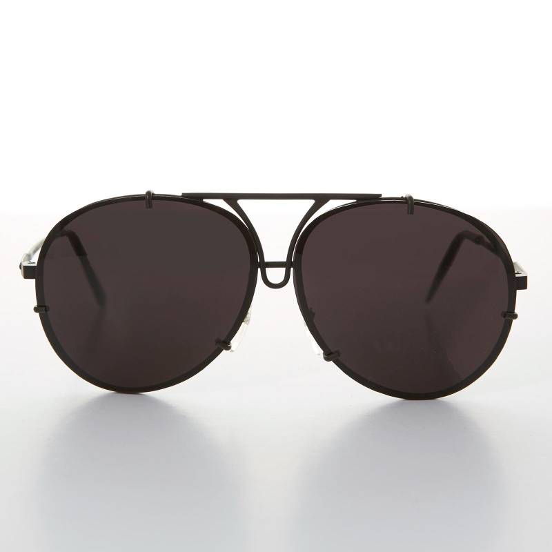 Randlose Aviator Sonnenbrille Mit Einzigartiger Steg - Vossie von SunglassMuseum