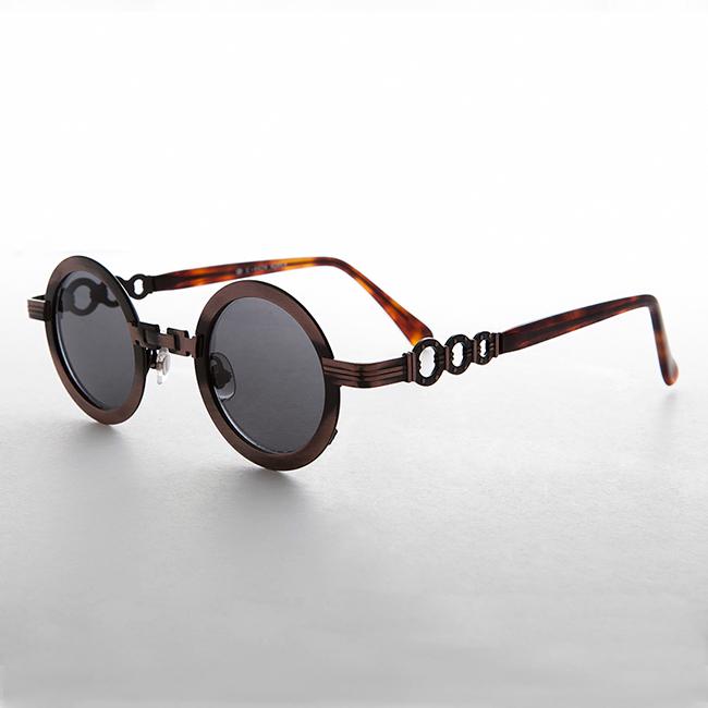 Runder Kreis Sonnenbrille Mit Chain Style Bridge - Link Runder Kreis Sonnenbrille Mit Chain Style Bridge - Link von SunglassMuseum