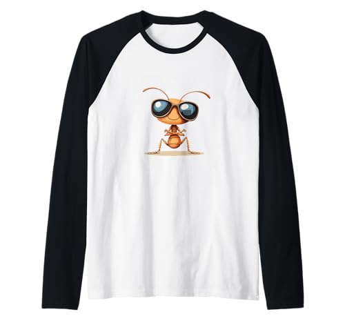 Tolle Ameise mit Sonnenbrille für Erwachsene und Kinder Raglan Tolle Ameise mit Sonnenbrille für Erwachsene und Kinder Raglan von Sunglasses Ant