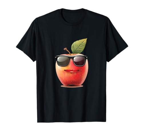 Cooler Apfel mit Sonnenbrille für Jungen und Mädchen T-Shirt von Sunglasses Apple