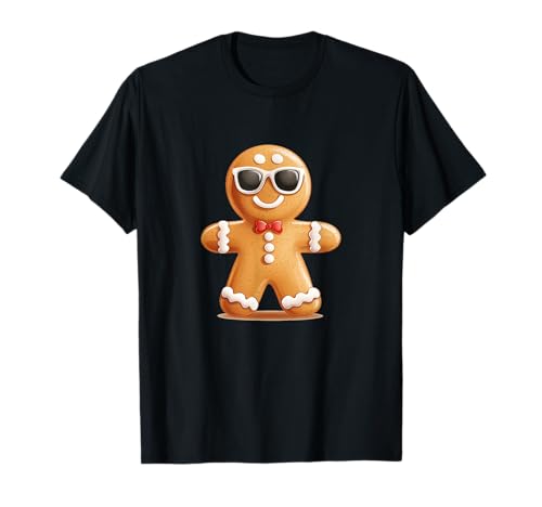 EIN cleverer Lebkuchenmann mit coolem Stil für Jungen und Mädchen T-Shirt von Sunglasses Gingerbread Man