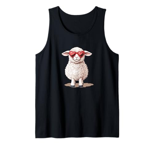 Hübsches Herz-Sonnenbrillen-Kostüm für Erwachsene und Kinder Tank Top von Sunglasses Sheep