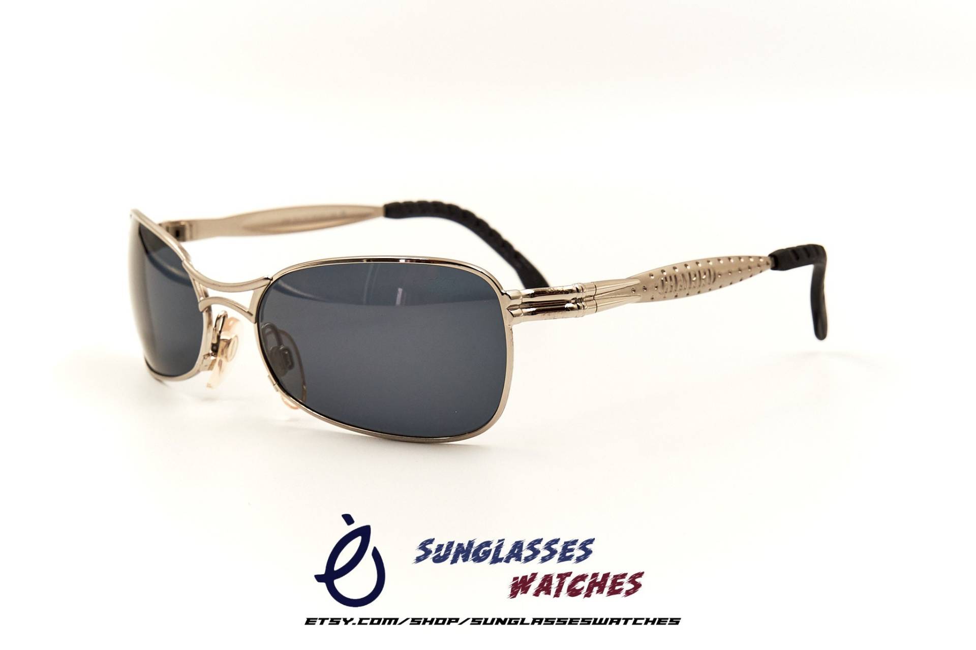 Charro Ch 03 2 Vintage Designer Sonnenbrille Made in Italy/Metall Brille Für Männer & Frauen New Old Stock von SunglassesWatches