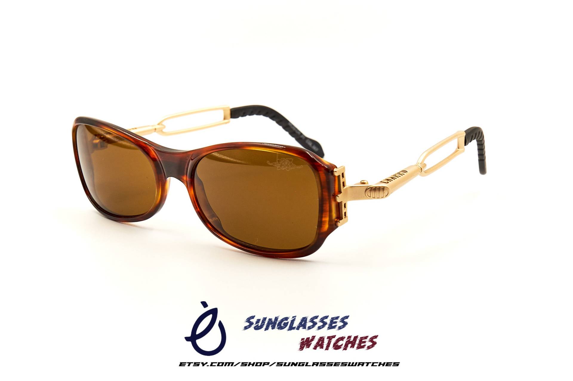 Charro Ch 31 Vintage Designer Sonnenbrille Made in Italy/Metall Brille Für Männer & Frauen New Old Stock von SunglassesWatches
