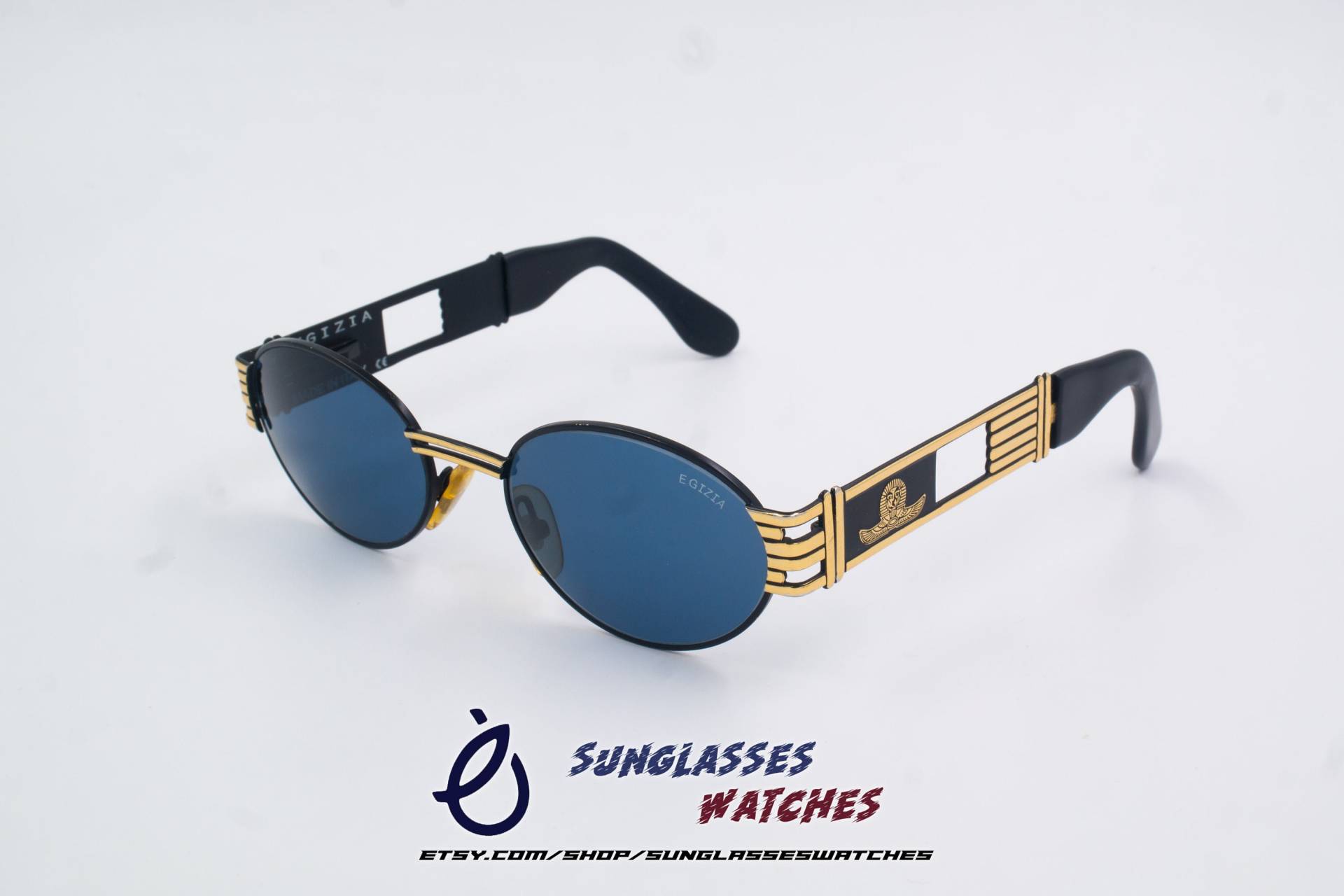 Egizia Mod 8 Made in Italy Sonnenbrille/Guter Zustand Vintage Designer Herren Damen von SunglassesWatches
