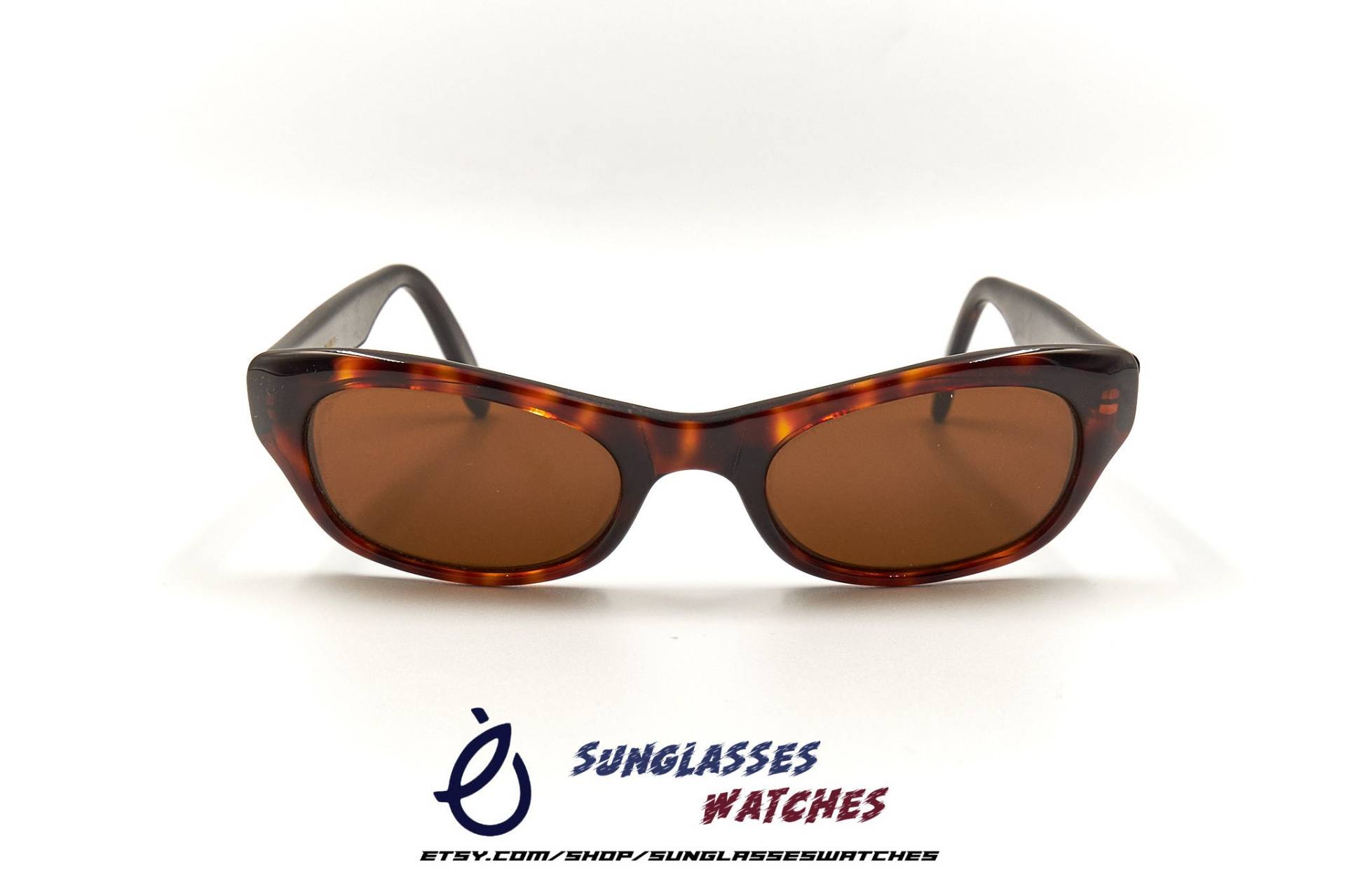 Karl Wagner 6009 47 21 Schildkröte Katzenauge Handgemacht Acetat Vintage Sonnenbrille Aus Den 1990Er Jahren/Nos Cateye Brille Für Männer & Frauen von SunglassesWatches