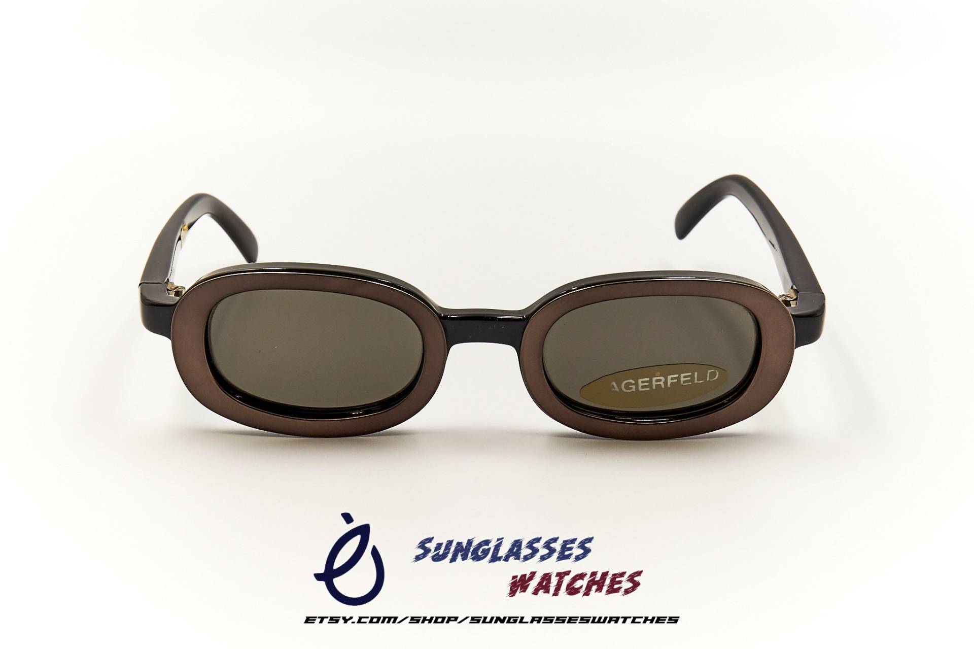 Lagerfeld 4149 Paris Vintage Designer Acetat Sonnenbrille Made in France/Brille Für Männer & Frauen Nos New Old Stock von SunglassesWatches