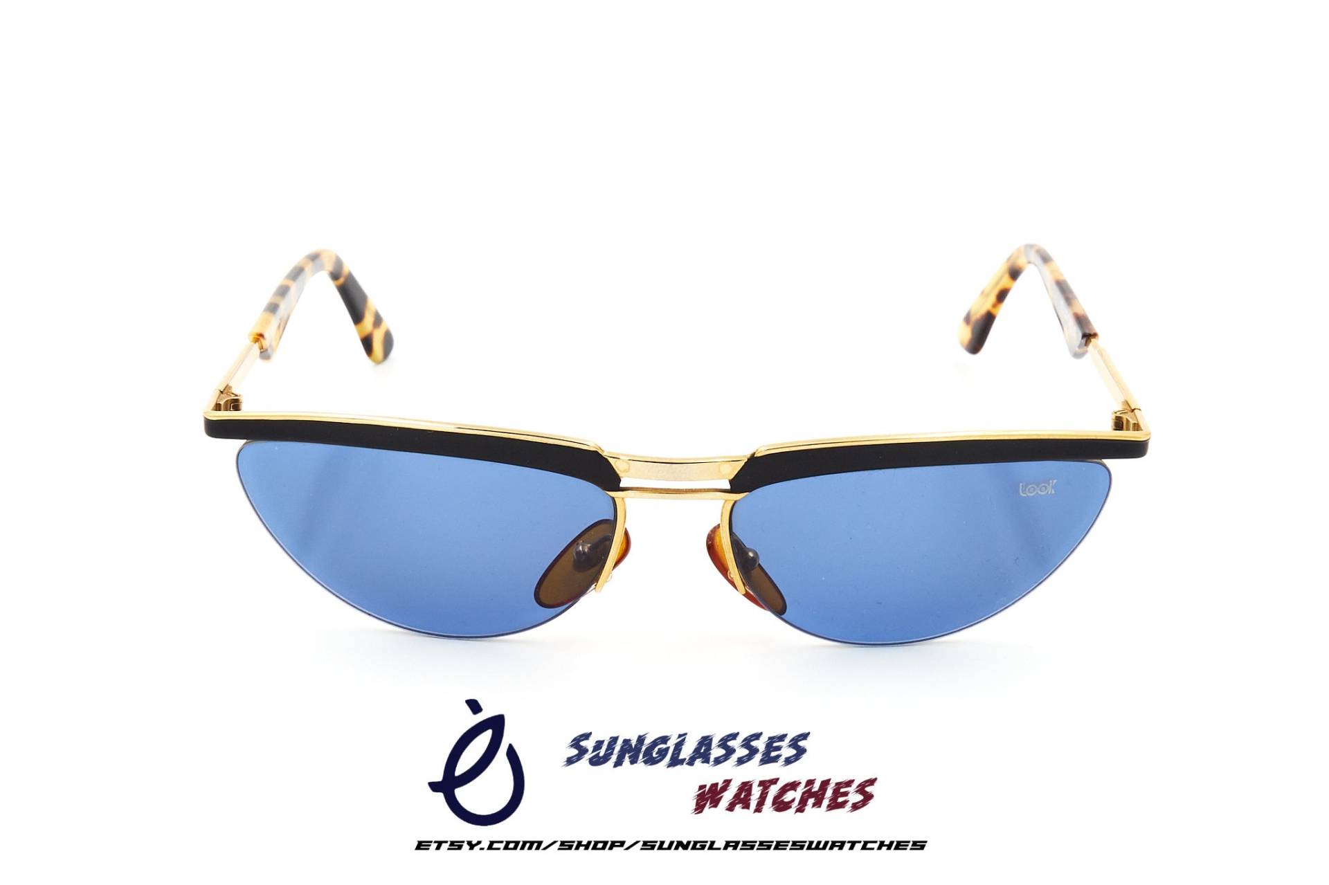 Look Euforia Italy Mod 413 Sonnenbrille/Nos 1980Er Jahre Vintage Designer Herren Damen von SunglassesWatches
