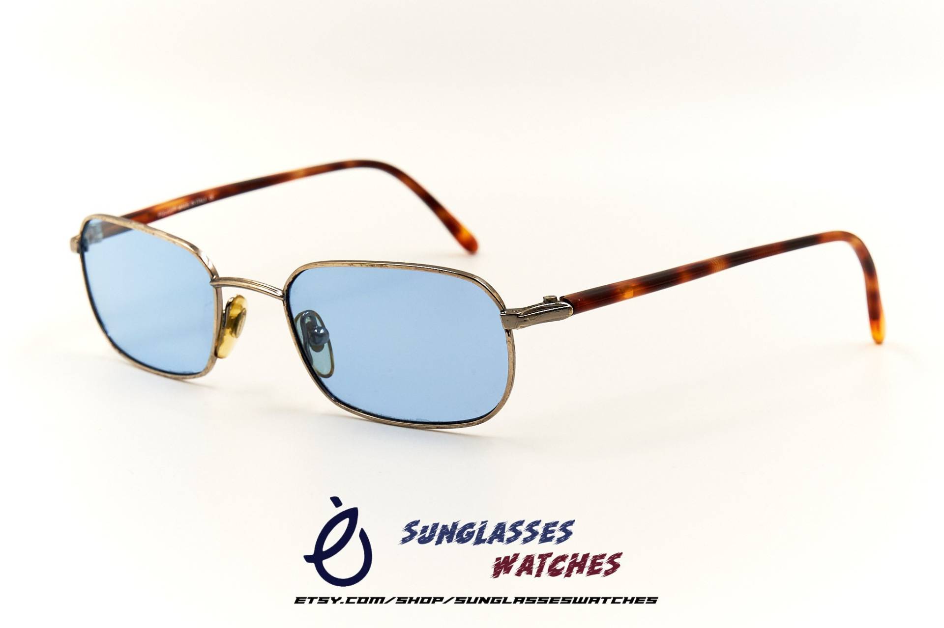 Polizei Mod 2446 Made in Italy Designer Metall Sonnenbrille/Vintage Brille Für Männer & Frauen Guter Gebrauchter Zustand von SunglassesWatches