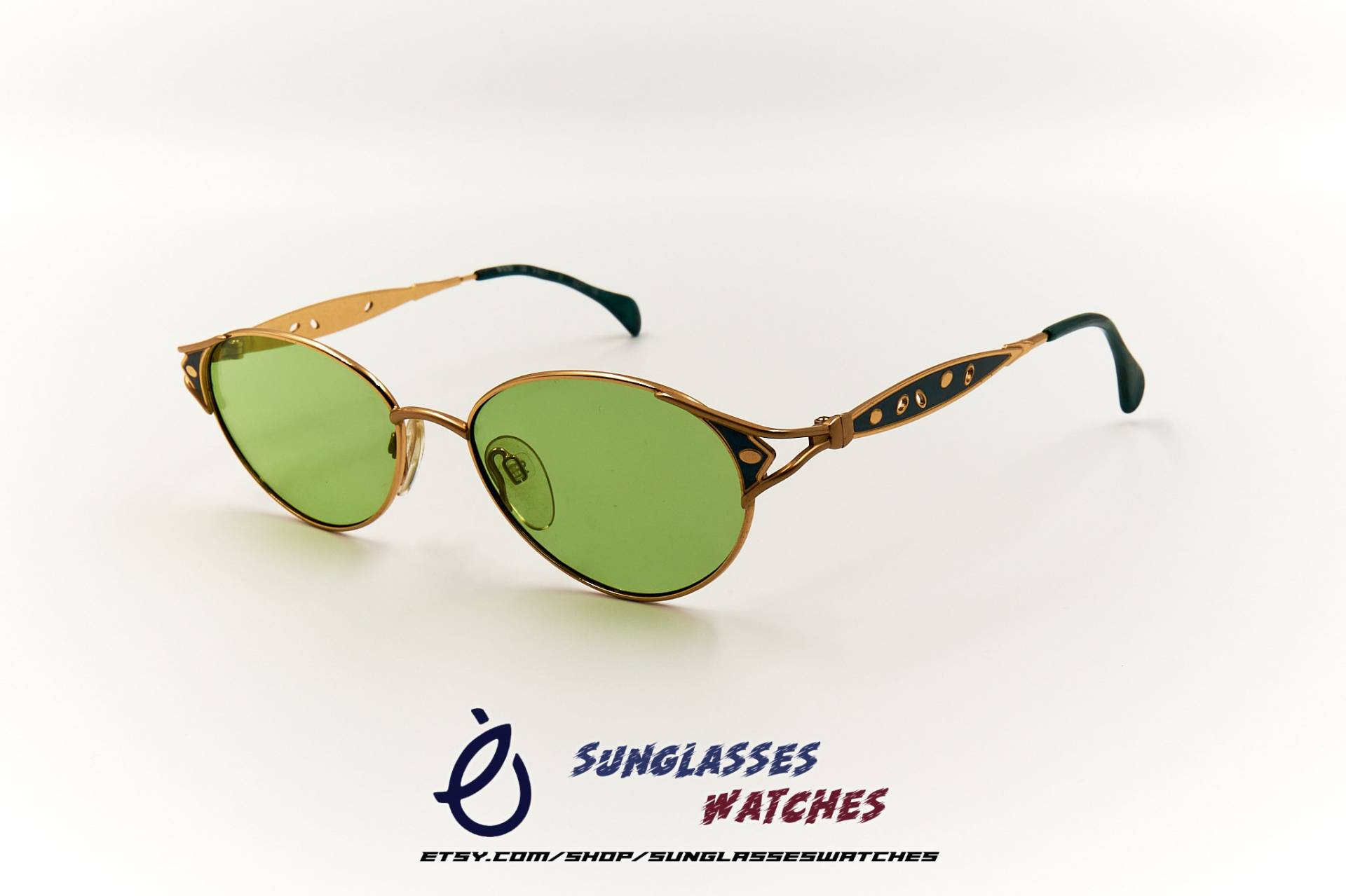 Silhouette M6282 30 Grüne Vintage Sonnenbrille Made in Austria/Nos Brille Für Männer & Frauen Neuer Alter Lagerbestand Mit Neuen Linsen von SunglassesWatches