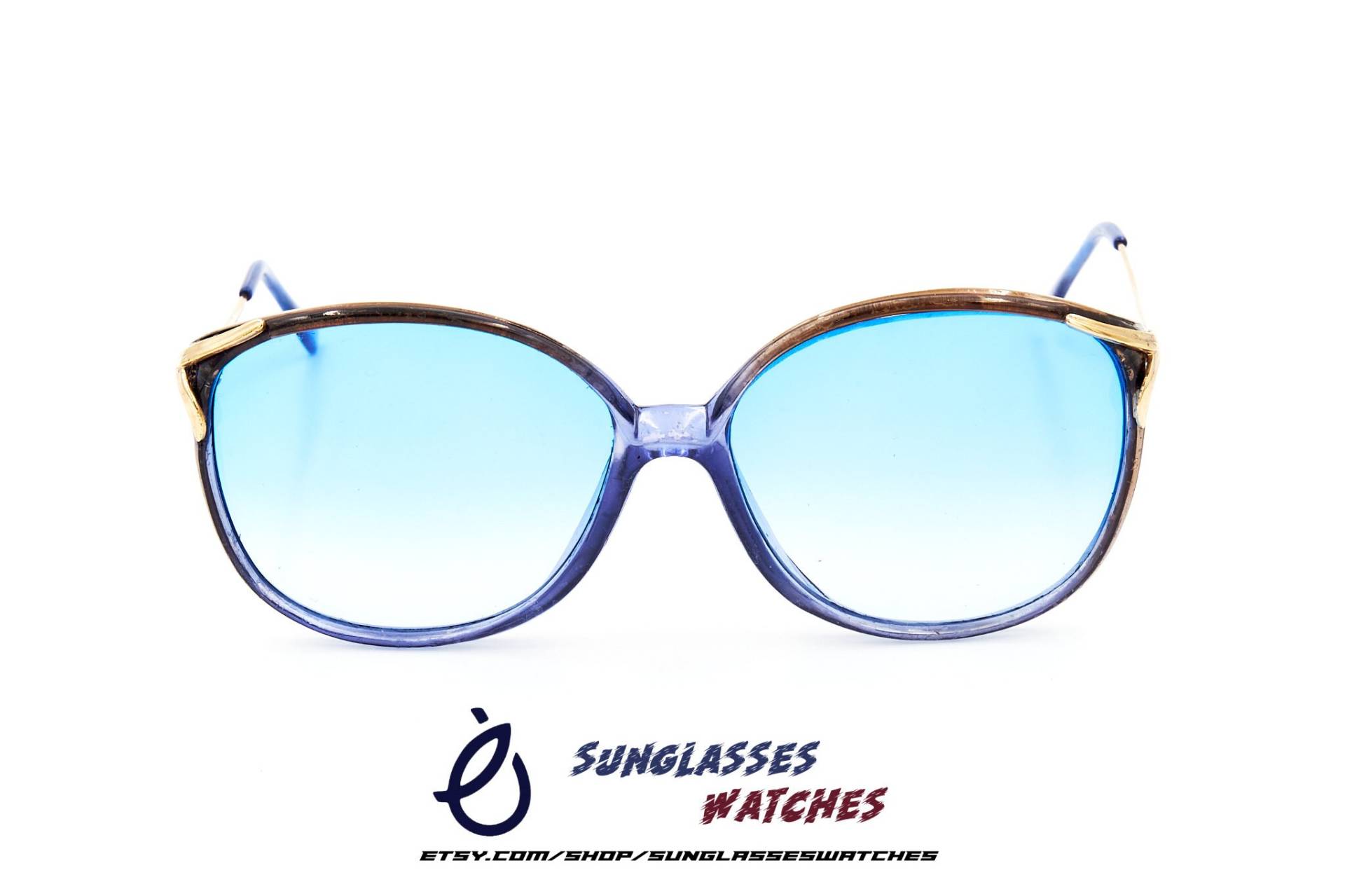 Vintage Designer Sonnenbrille Aus Den 70Er 80Er Jahren , Oversized Damen Brille Made in France Unbenäht von SunglassesWatches