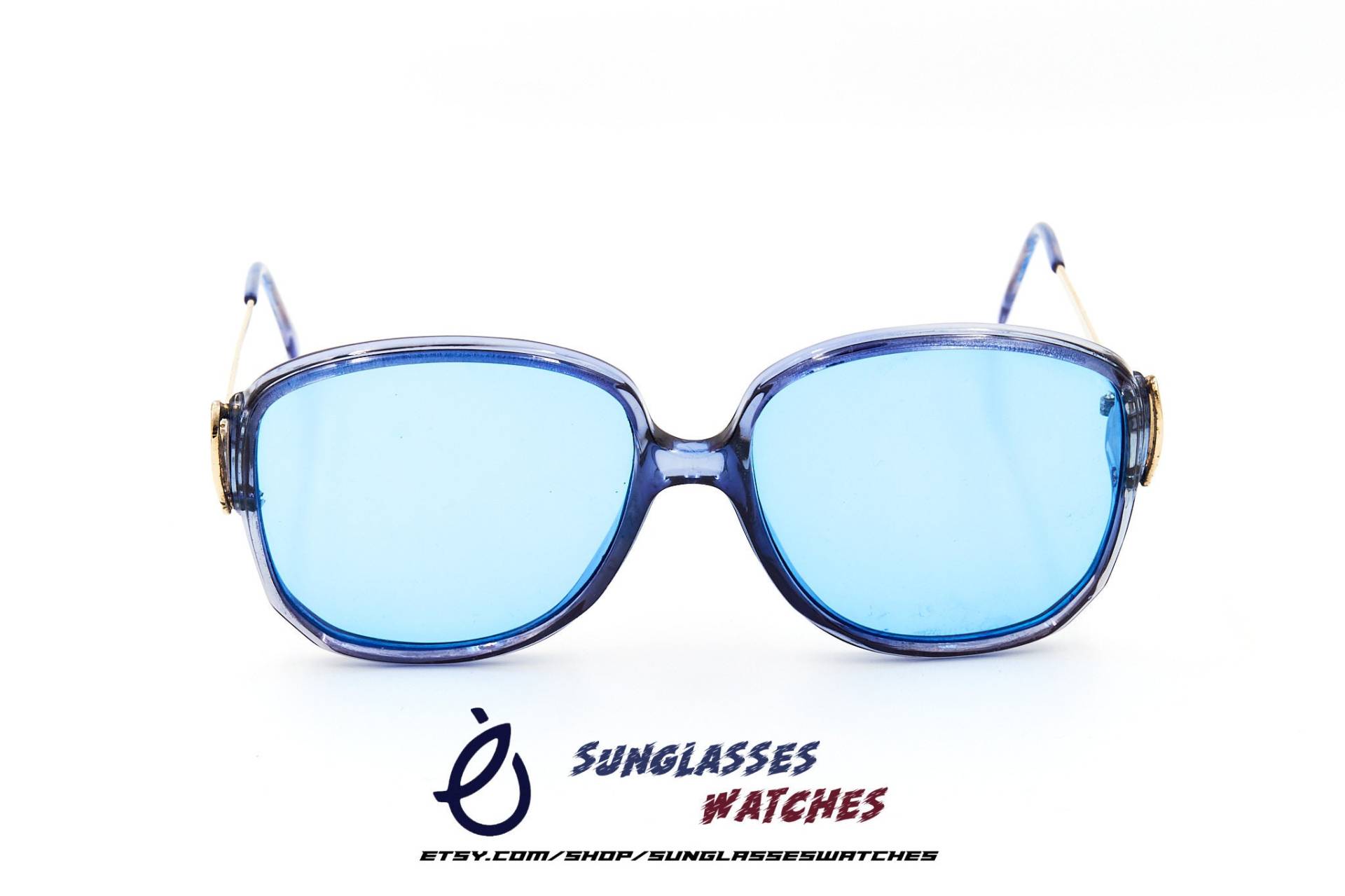 Vintage Designer Sonnenbrille Aus Den 70Er 80Er Jahren , Oversized Damen Brille Made in France Unbenäht von SunglassesWatches