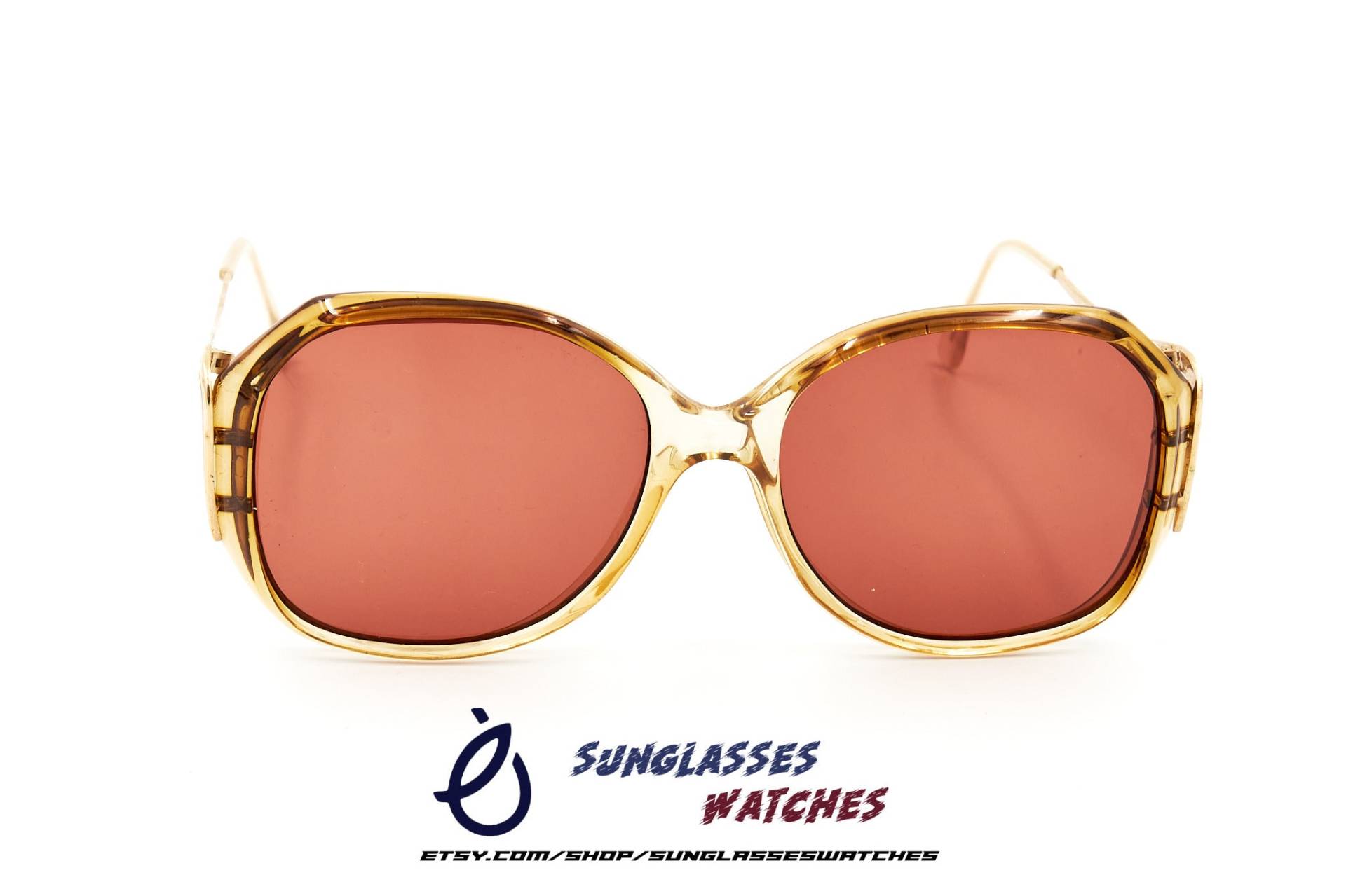Vintage Designer Sonnenbrille Aus Den 70Er 80Er Jahren , Oversized Damen Brille Made in France Unbenäht von SunglassesWatches