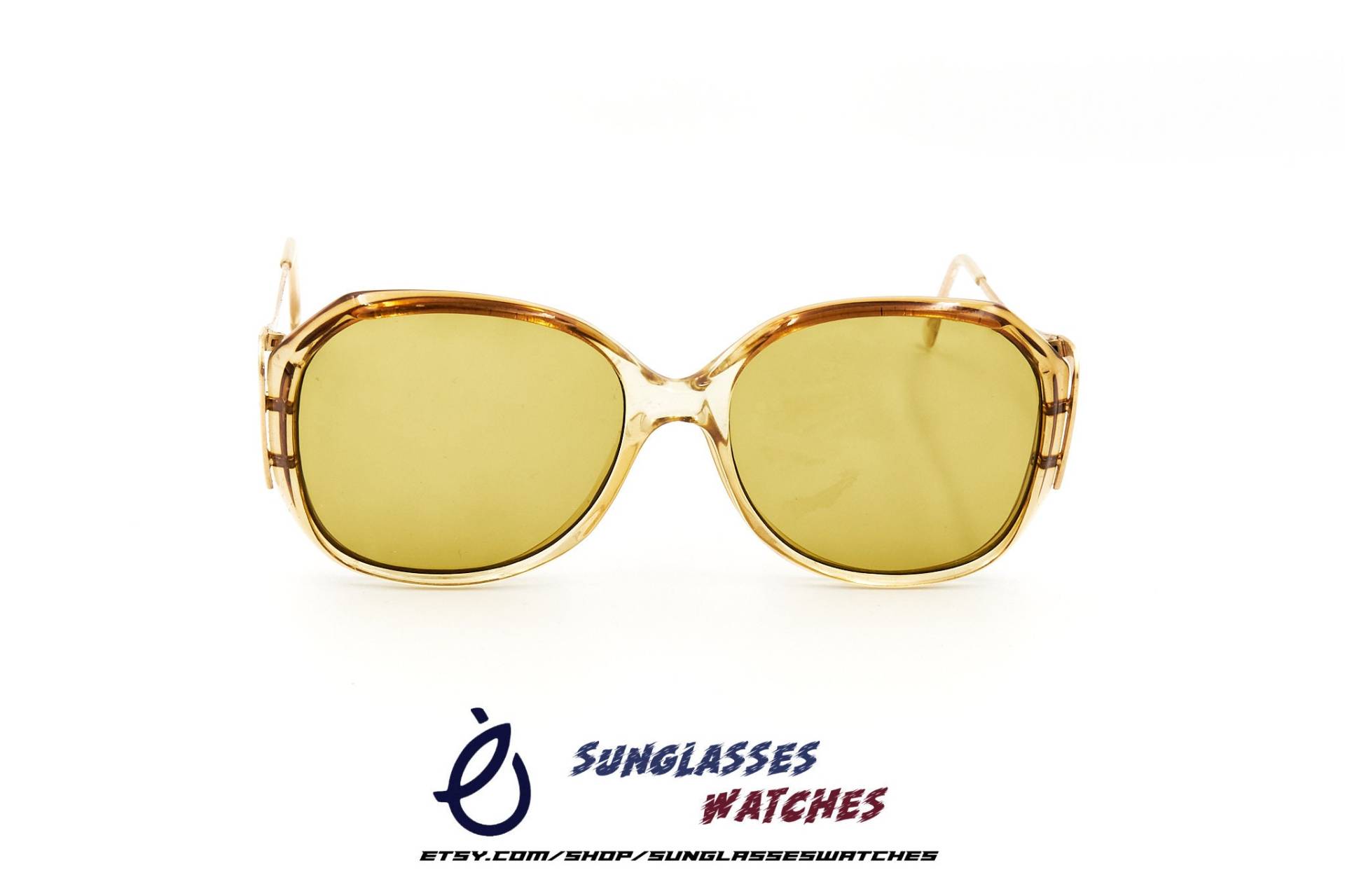 Vintage Designer Sonnenbrille Aus Den 70Er 80Er Jahren , Oversized Damen Brille Made in France Unbenäht von SunglassesWatches