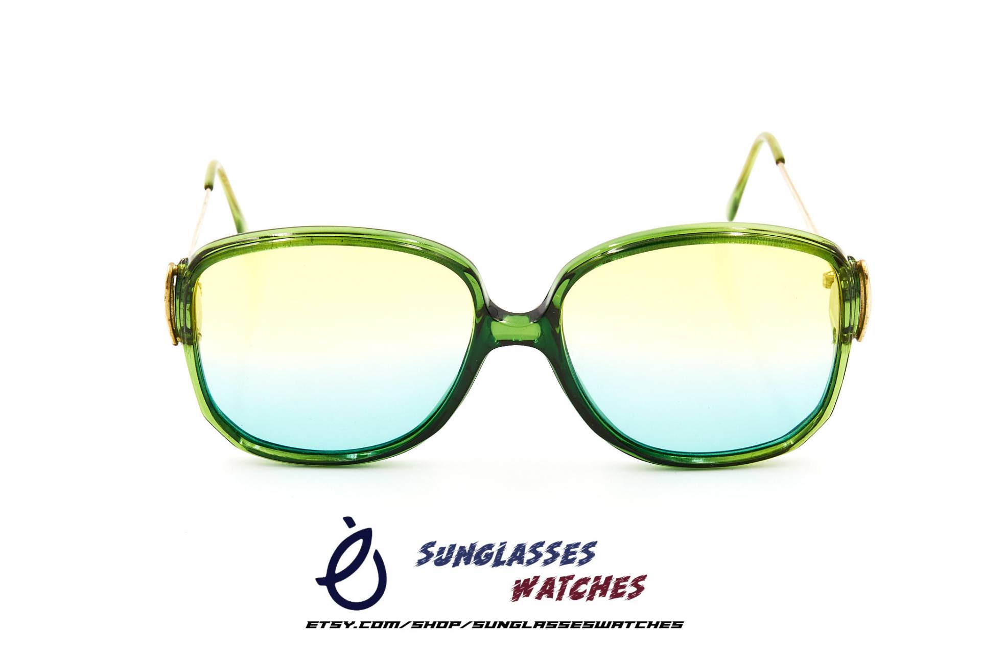 Vintage Designer Sonnenbrille Aus Den 70Er 80Er Jahren , Oversized Damen Brille Made in France Unbenäht von SunglassesWatches