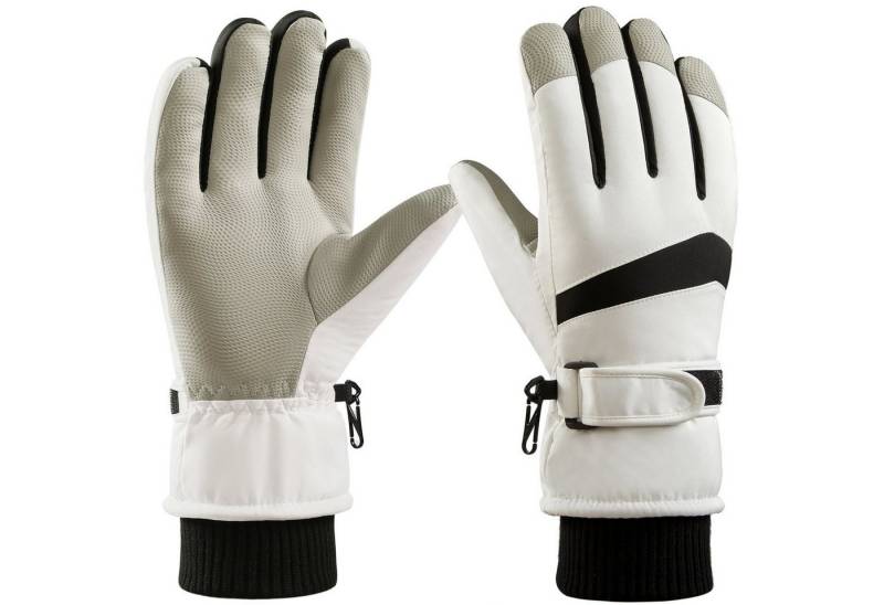 Sunicol Skihandschuhe -30°F Wasserdichter Touchscreen Thermo Snowboardhandschuhe Gepolsterte Herren Damen Fahrradhandschuhe Warme Winterhandschuhe von Sunicol