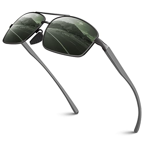 Sonnenbrille Herren Polarisiert,Ultraleichte Al-Mg Metallrahmen mit Federscharnier,UV400 Schutz Angel Fahren Fahrbrille Sonnenbrille CAT 3 CE Sonnenbrille Herren Polarisiert,Ultraleichte Al-Mg Metallrahmen mit Federscharnier,UV400 Schutz Angel Fahren Fahrbrille Sonnenbrille CAT 3 CE von Sunier