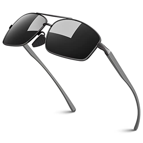 Sonnenbrille Herren Polarisiert,Ultraleichte Al-Mg Metallrahmen mit Federscharnier,UV400 Schutz Angel Fahren Fahrbrille Sonnenbrille CAT 3 CE Sonnenbrille Herren Polarisiert,Ultraleichte Al-Mg Metallrahmen mit Federscharnier,UV400 Schutz Angel Fahren Fahrbrille Sonnenbrille CAT 3 CE von Sunier