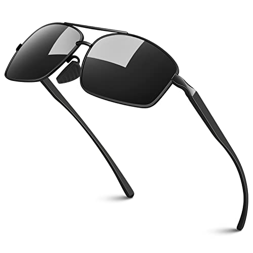 Sonnenbrille Herren Polarisiert,Ultraleichte Al-Mg Metallrahmen mit Federscharnier,UV400 Schutz Angel Fahren Fahrbrille Sonnenbrille CAT 3 CE Sonnenbrille Herren Polarisiert,Ultraleichte Al-Mg Metallrahmen mit Federscharnier,UV400 Schutz Angel Fahren Fahrbrille Sonnenbrille CAT 3 CE von Sunier