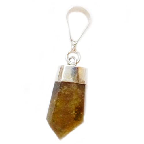 Sunje Grüner Turmalin Sterlingsilber Anhänger mit Halskette 925er Zopfkette aus natürlichen Kristall Halsschmuck Rohstein Schmuck Schutzhalskette Männerschmuck Geschenke Sunje Grüner Turmalin Sterlingsilber Anhänger mit Halskette 925er Zopfkette aus natürlichen Kristall Halsschmuck Rohstein Schmuck Schutzhalskette Männerschmuck Geschenke von Sunje